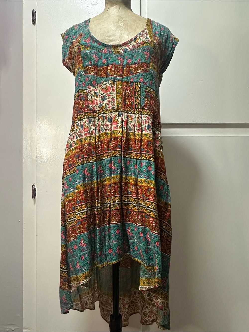 Free People Coastal Tectonics High-Low Dress Sz. XS